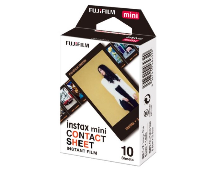 instax mini contact sheet